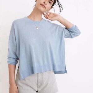 Madewell Light Blue 100% Cashmere Sweater Size XS